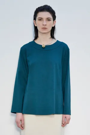 MEIMEIJ - LONG SLEEVE PONTE SWING TOP