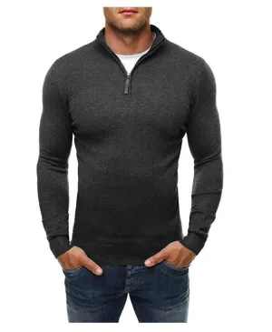 Men's Casual Slim Fit Jumper with Stretch Fabric | Ideal for Autumn/Winter