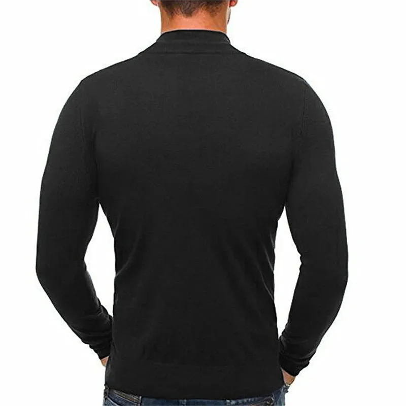 Men's Casual Slim Fit Jumper with Stretch Fabric | Ideal for Autumn/Winter