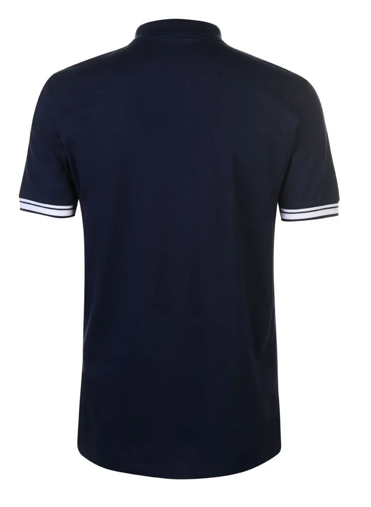 Mens Navy Blue casual sports Polo shirt