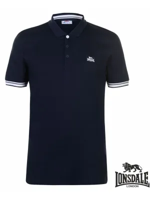 Mens Navy Blue casual sports Polo shirt