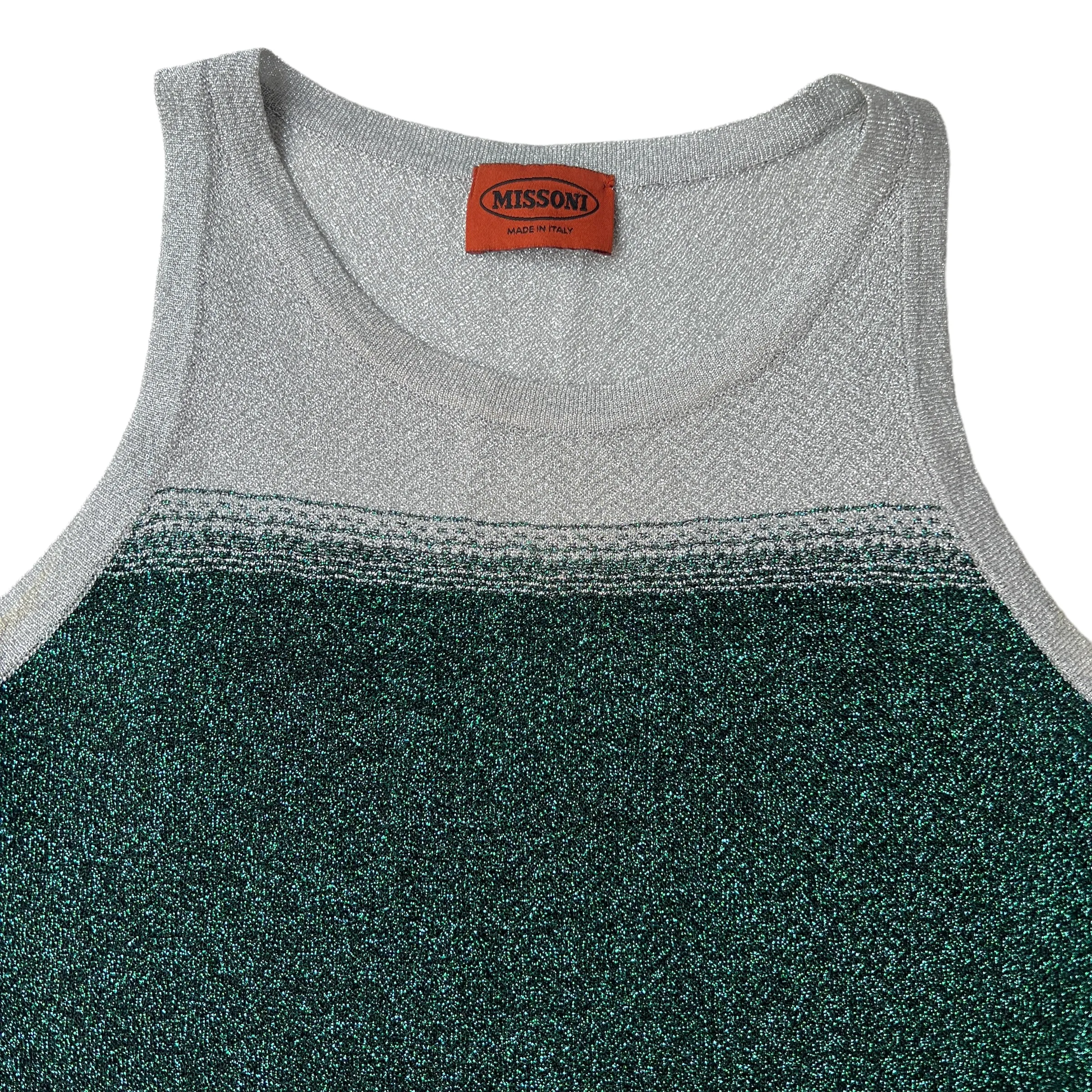 Metallic Fabric Tank Top - XS