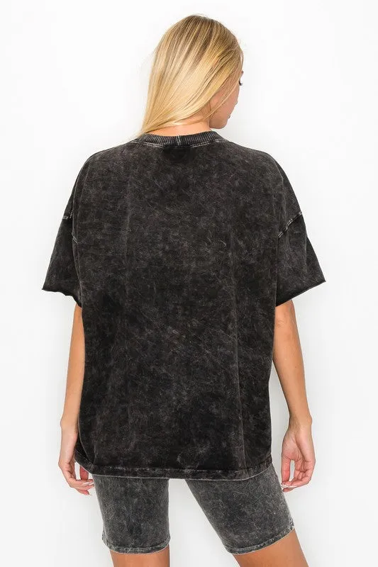Mineral Wash V-Neck Basic T (3 Options)