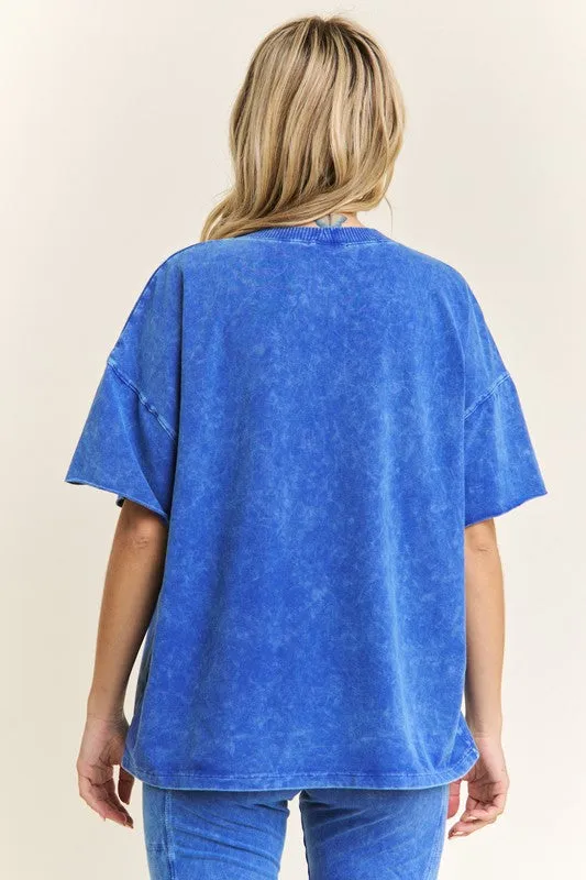 Mineral Wash V-Neck Basic T (3 Options)