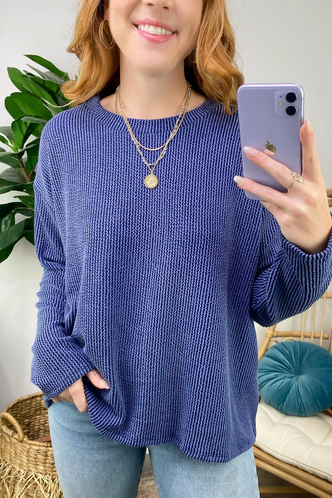 Moa Ribbed Knit Relaxed Top - FINAL SALE