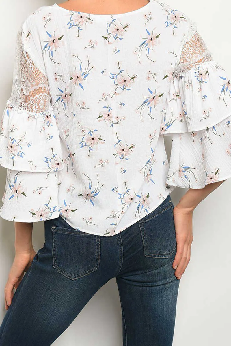 Model Citizen - Lace Ruffle Top
