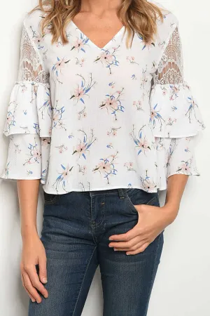 Model Citizen - Lace Ruffle Top