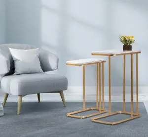 Modern Gold Side Nesting Table