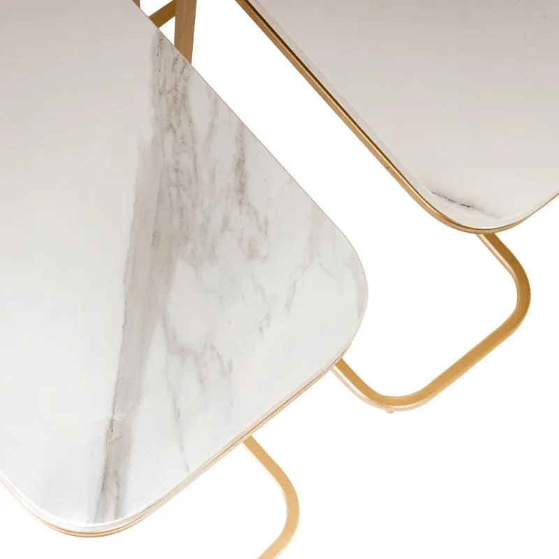 Modern Gold Side Nesting Table