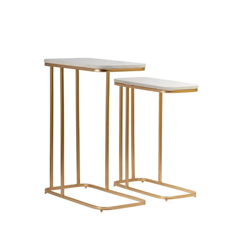 Modern Gold Side Nesting Table