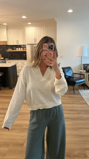 Modern Lightweight Sweater, Whip Cream