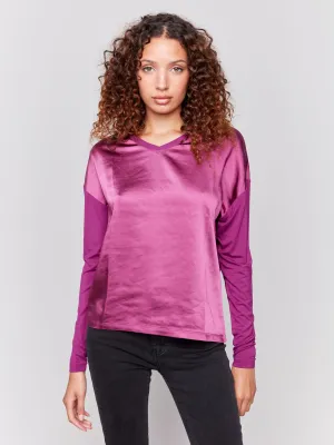 Mulberry Satin Top