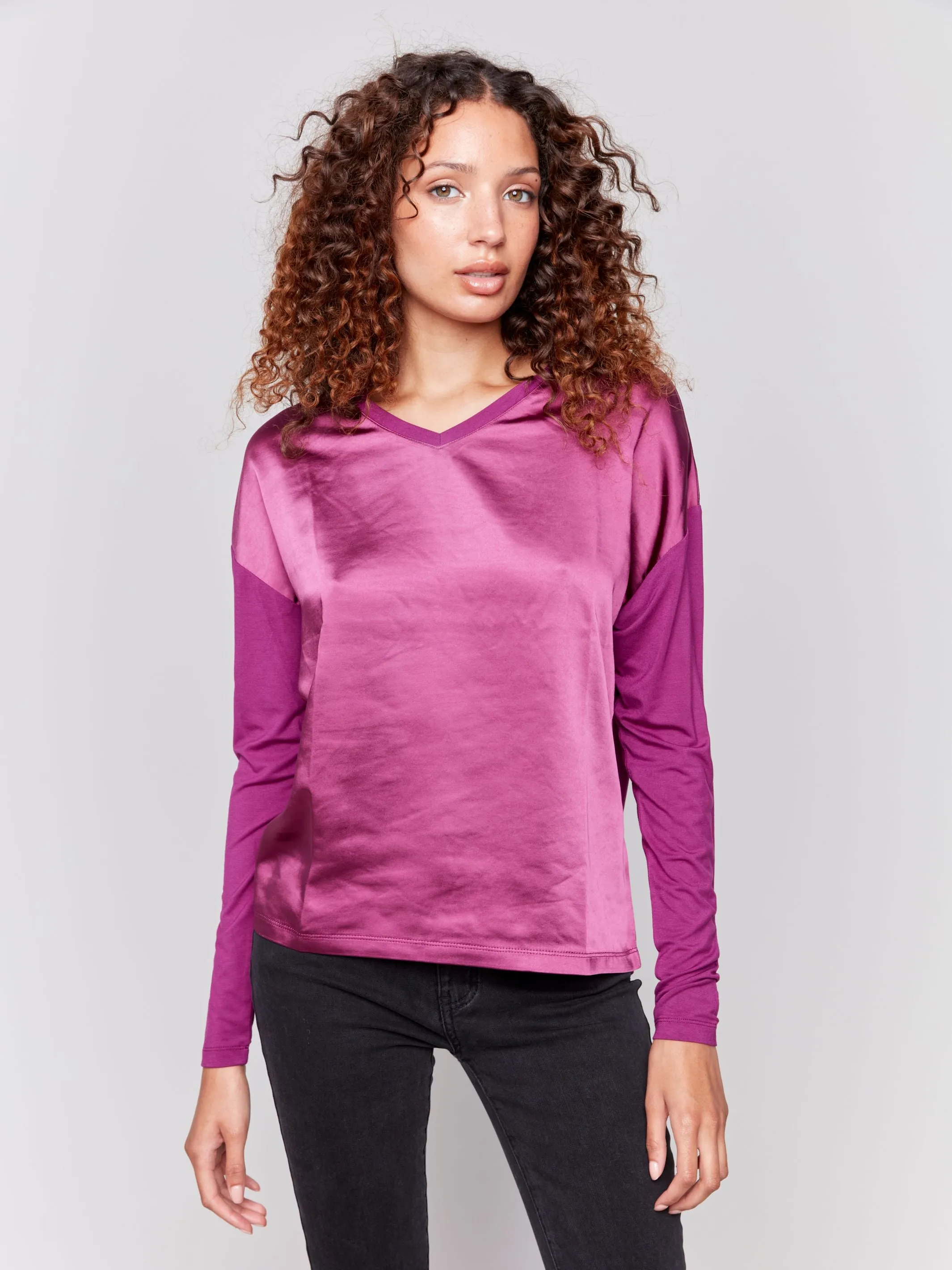 Mulberry Satin Top