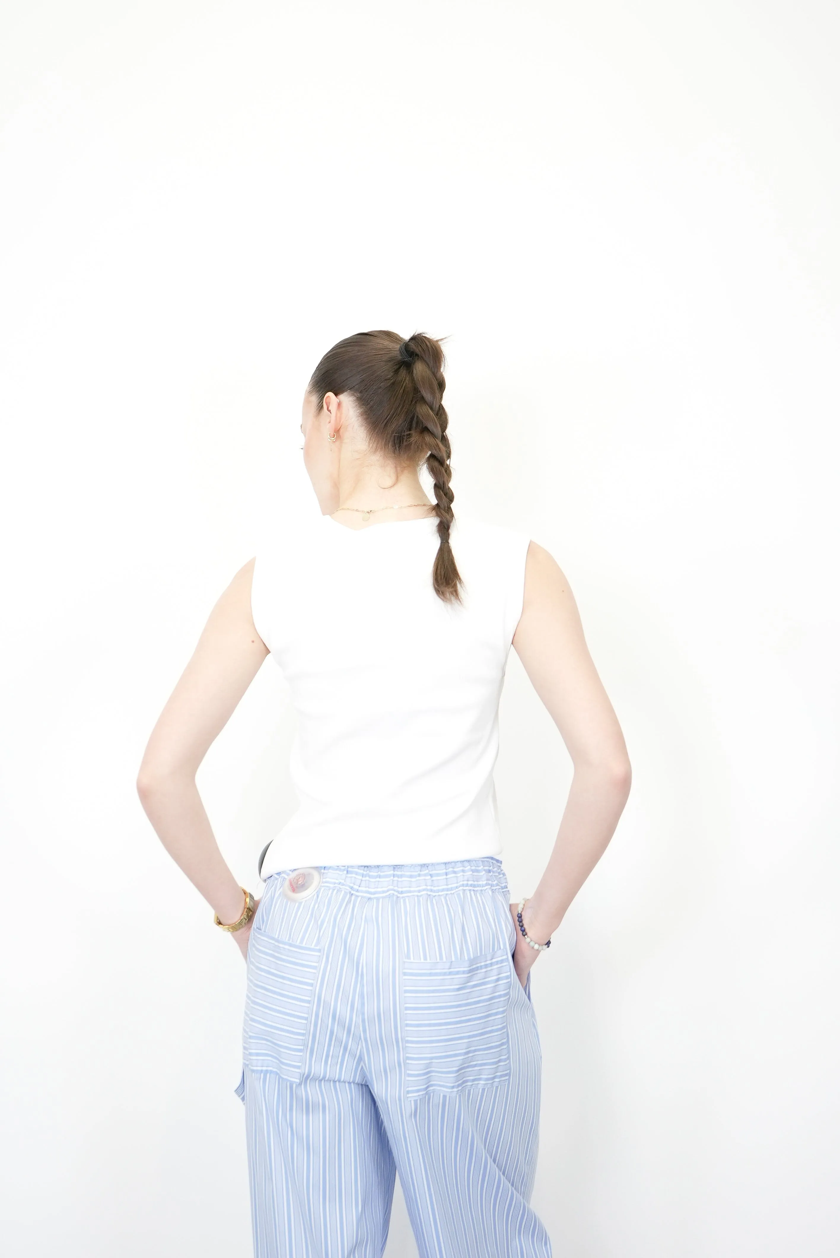 MUSCLE FIT RIB T-SHIRT