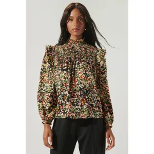 Naomi Smocked Blouse