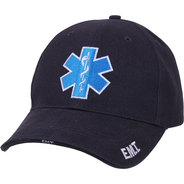 Navy Blue - Star of Life EMT EMS Adjustable Cap