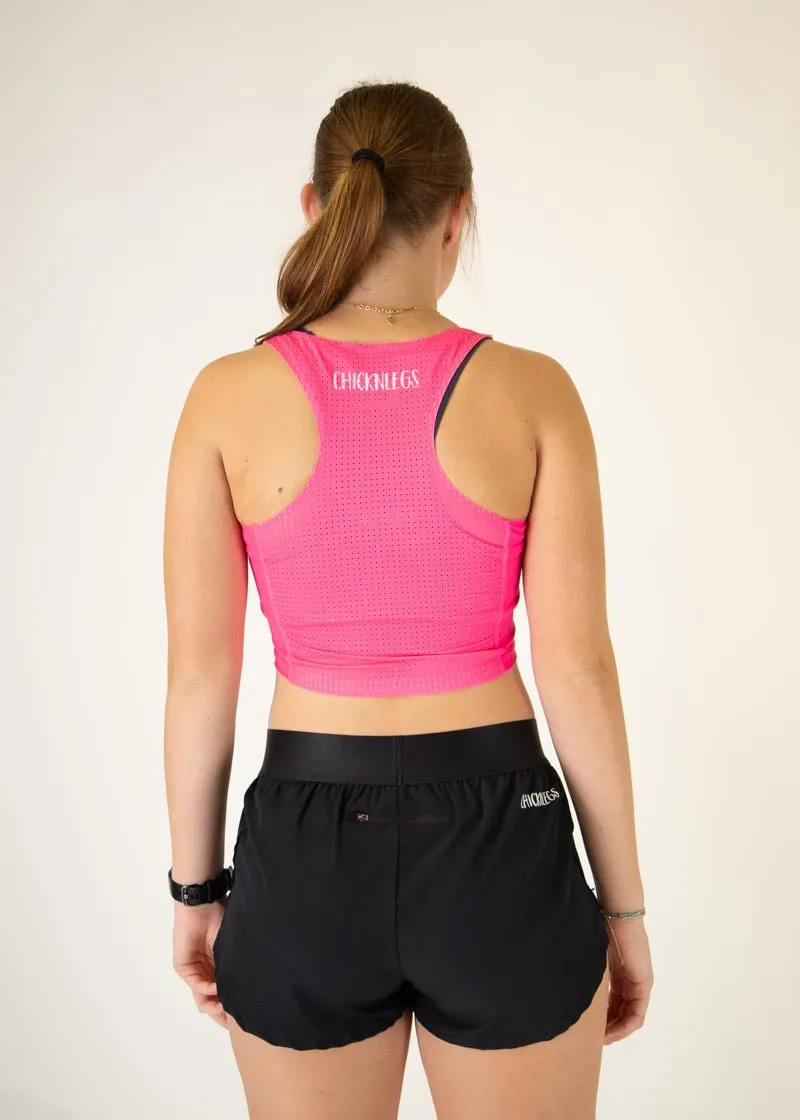 Neon Pink PWR Crop Top