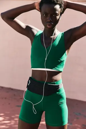 Never Better Crop Cami-Green
