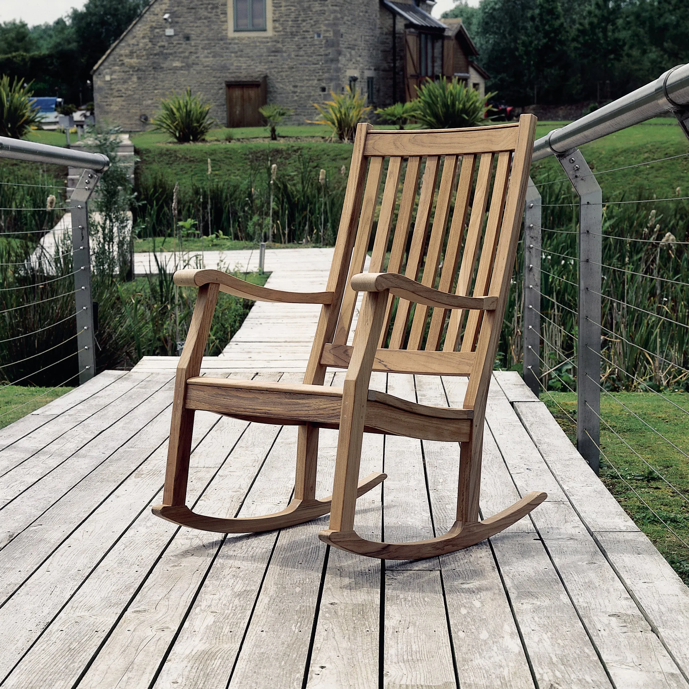 Newport Teak Rocking Chair