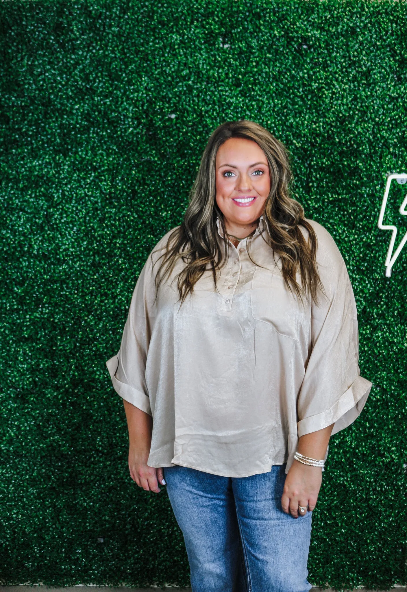 No Second Thoughts Champagne Blouse