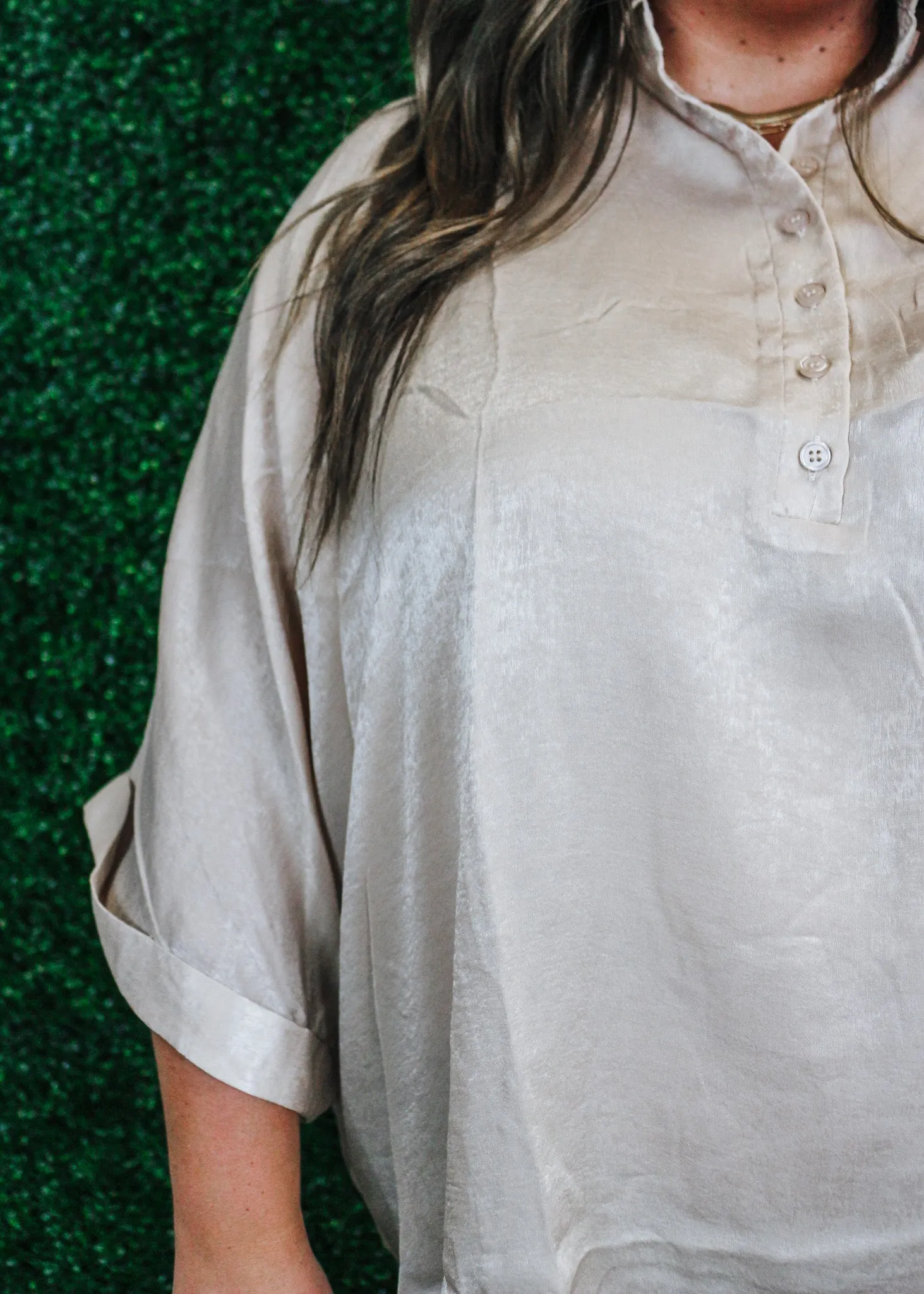 No Second Thoughts Champagne Blouse