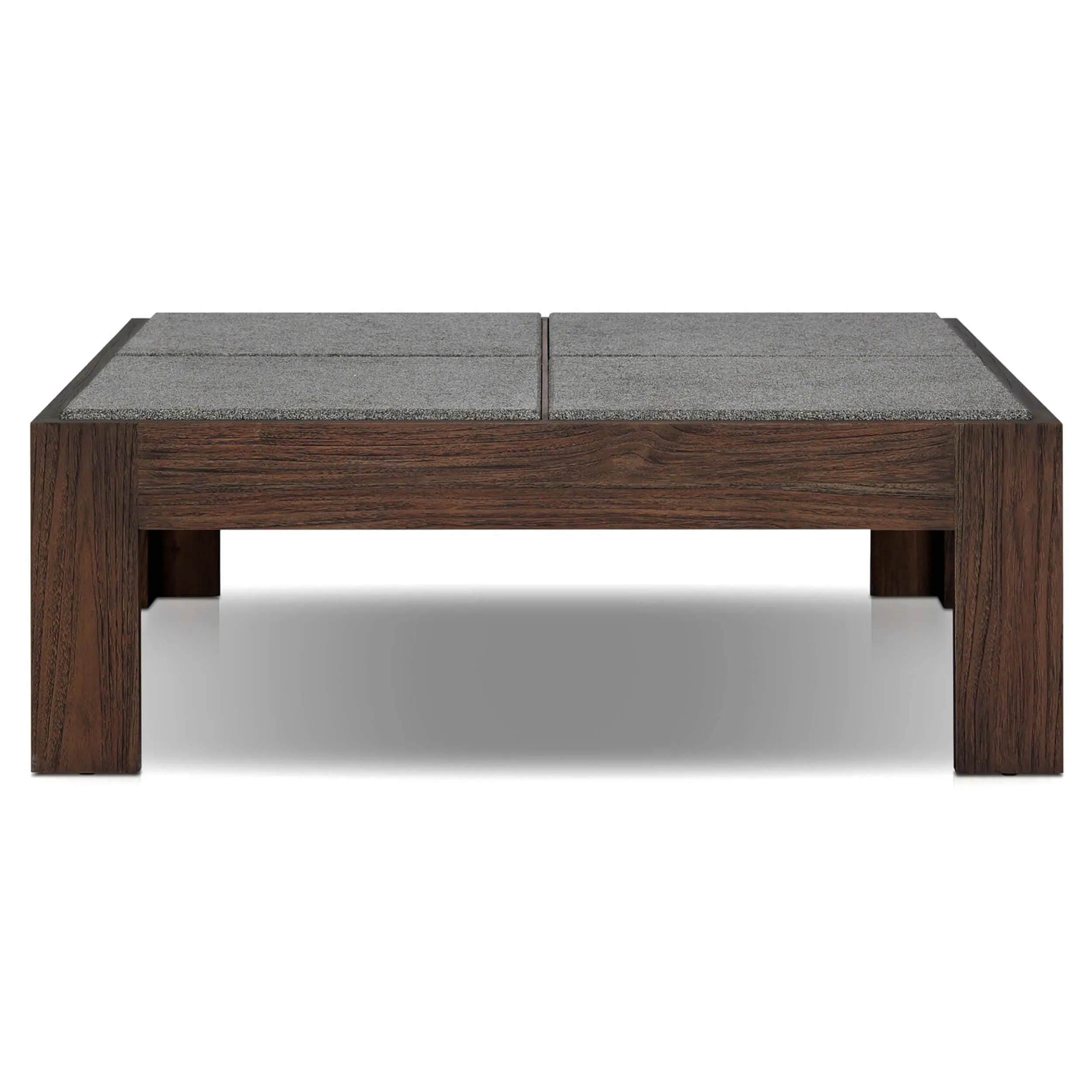Norte Outdoor Coffee Table, Natural Lava Stone