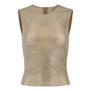 Nude Crystal Tank Top