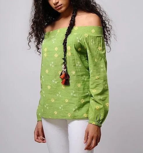 Off-Shoulder Cotton Top