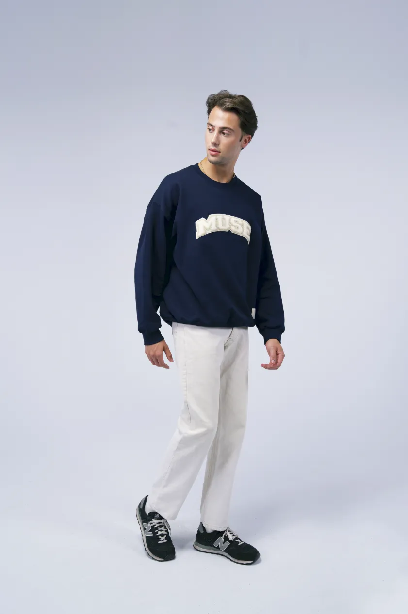 OG Chenille Sweatshirt - Navy Oyster