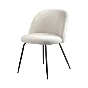 Oikiture Dining Chairs Accent Chair Armchair Kitchen Upholstered Exclusive White