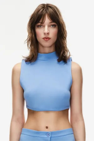 Online Collection Crop top with high collar