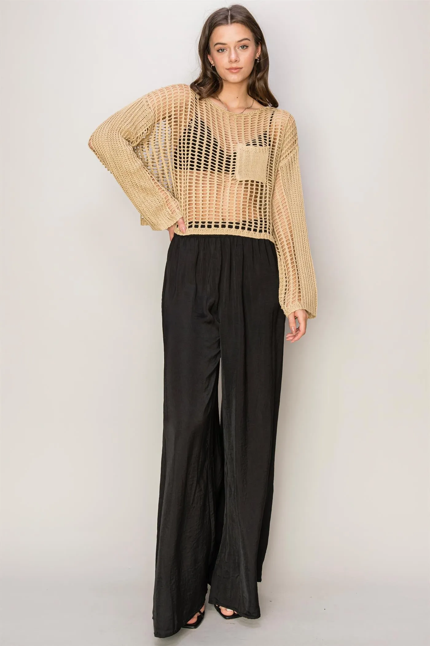 Open Stitch Crochet Top