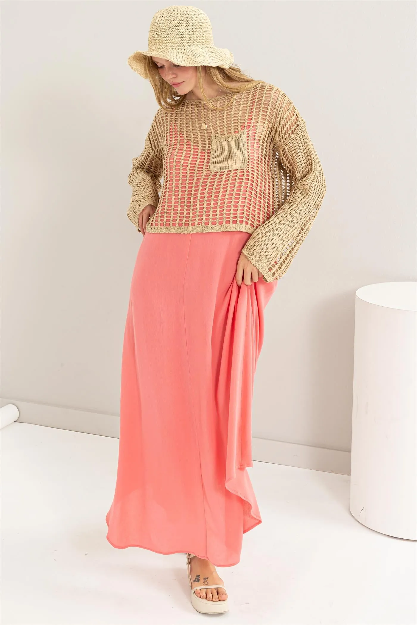 Open Stitch Crochet Top