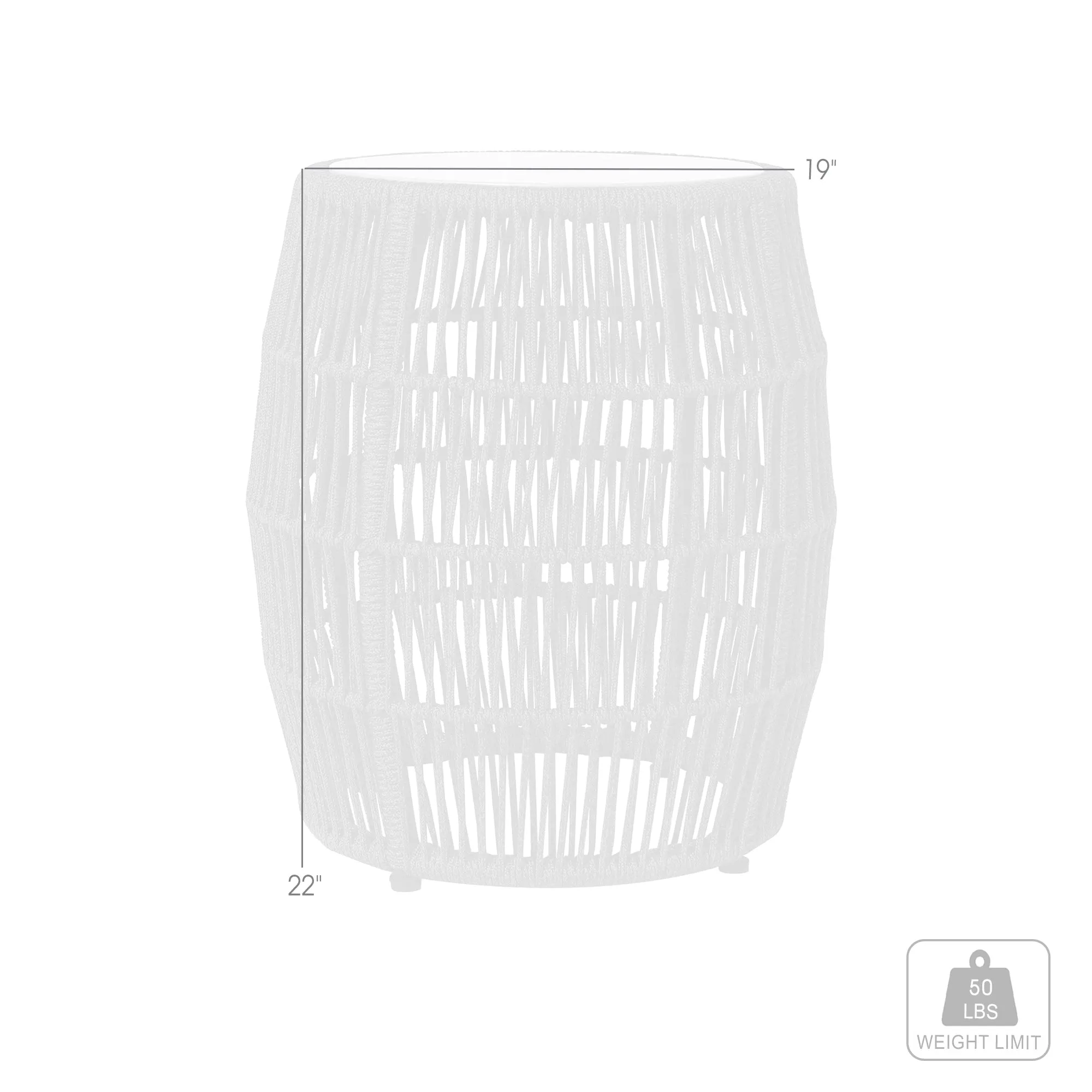 Opus Indoor & Outdoor Garden Stool End Table