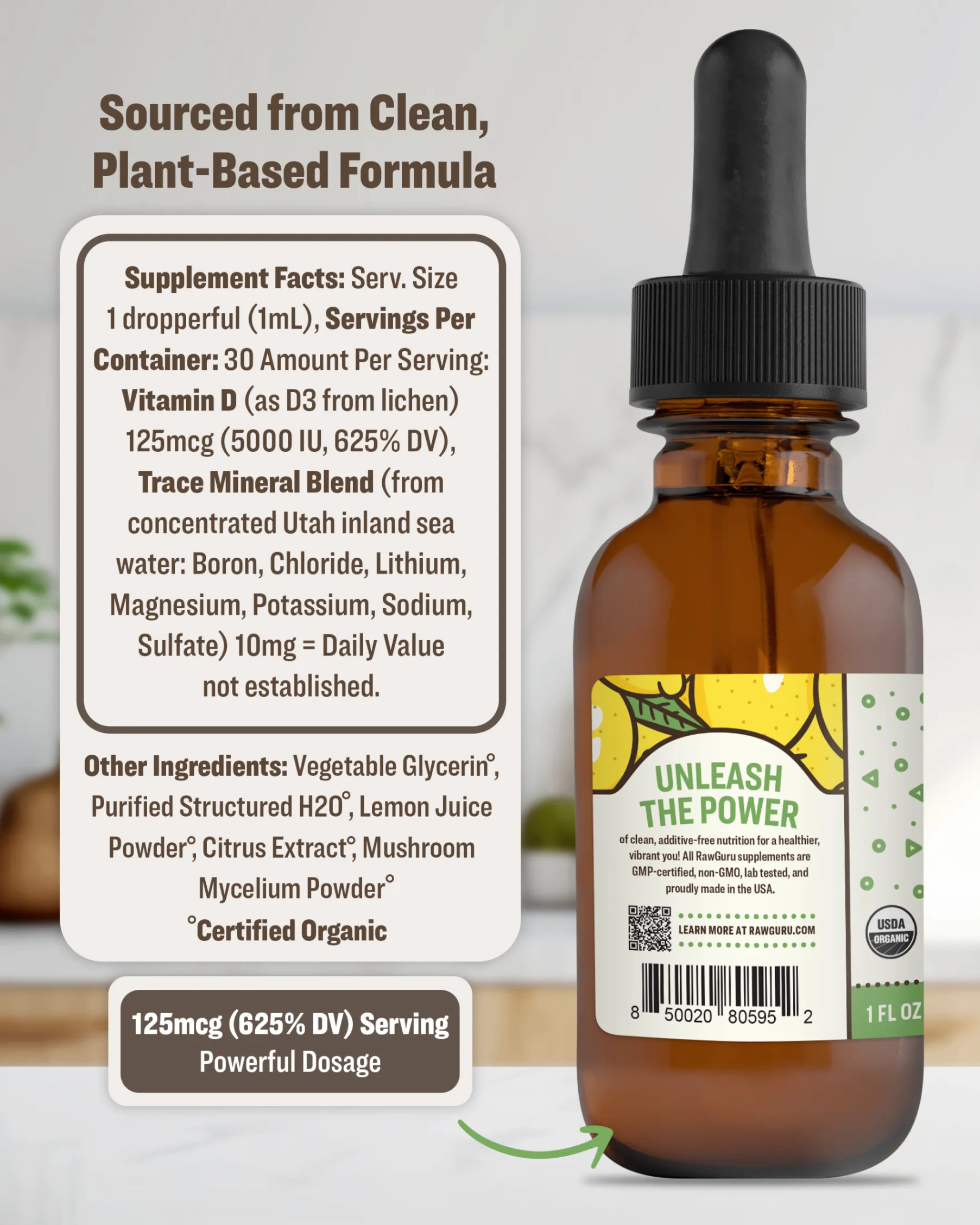 Organic Nano Vitamin D3 Tincture