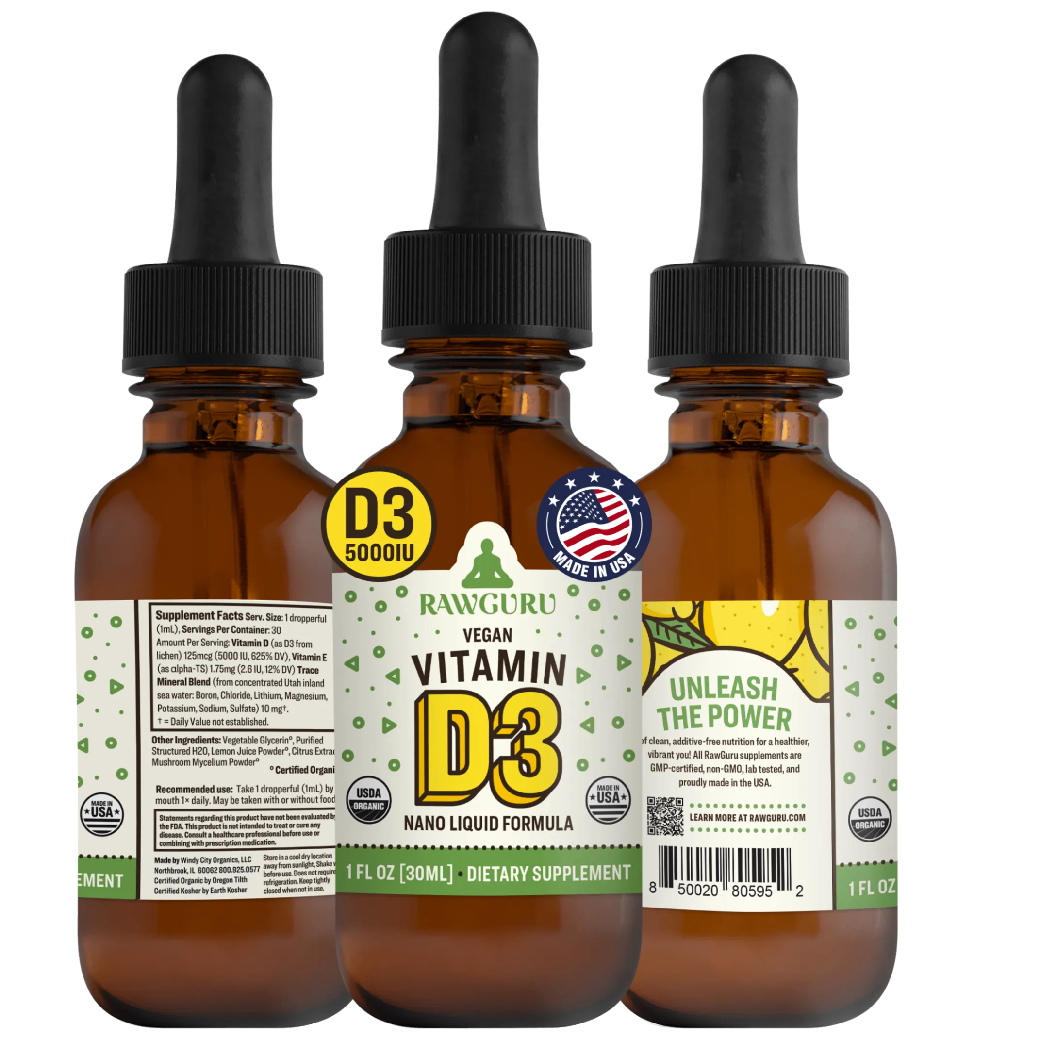 Organic Nano Vitamin D3 Tincture