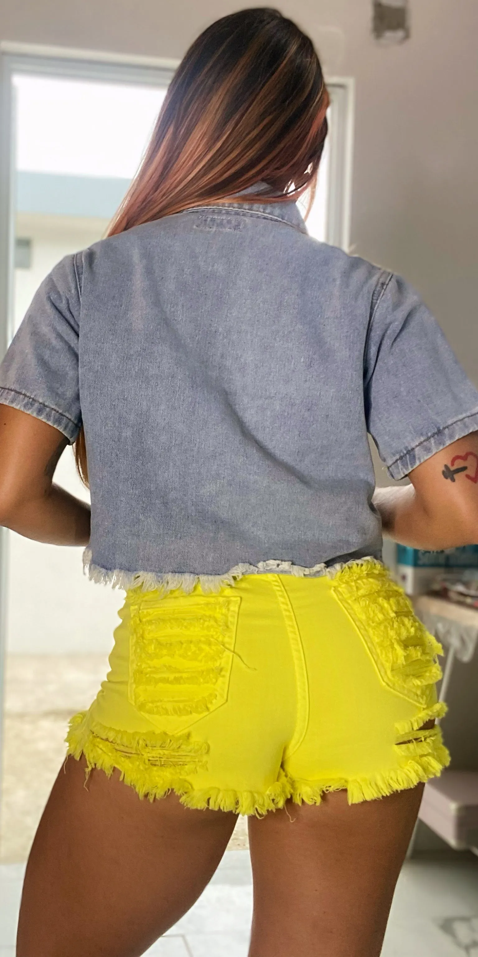Out Today Denim Top
