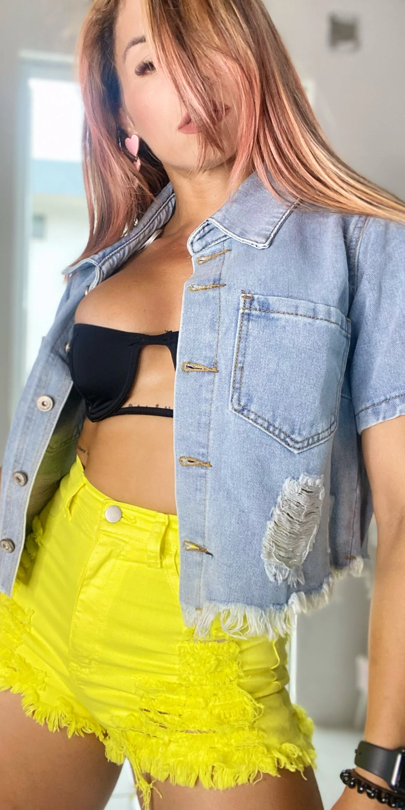 Out Today Denim Top