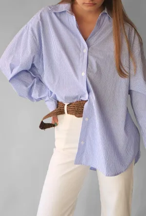 OVERSIZED BREEZY SHIRT (BLUE)