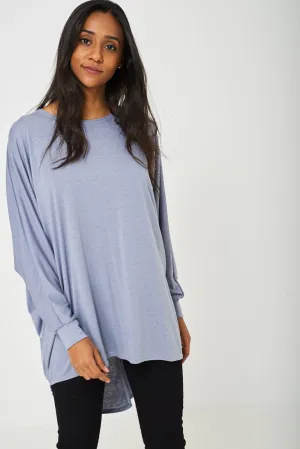 Oversized Tunic Top in Grey