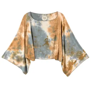 Paisley Tie Dye Pullover Top - Nopal