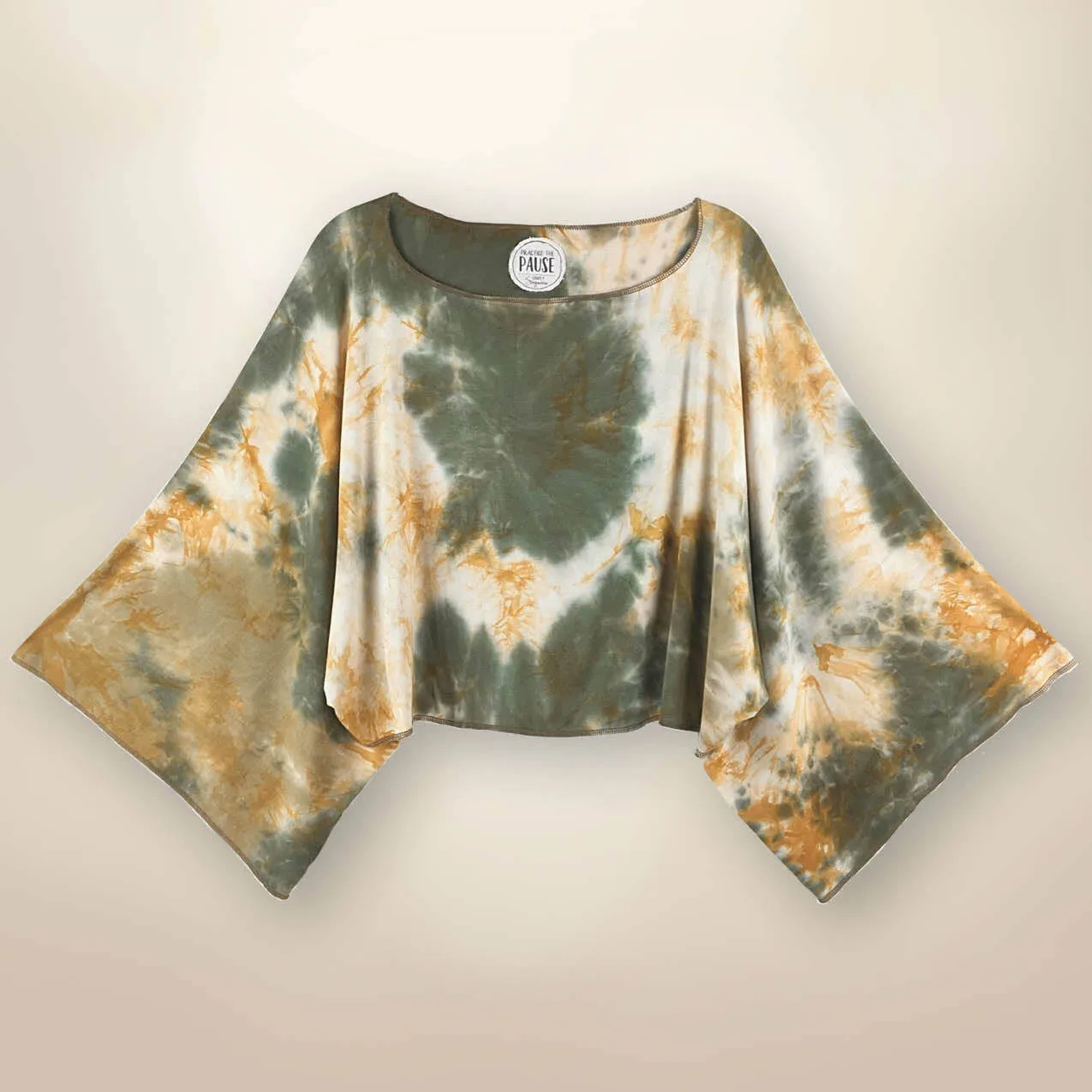 Paisley Tie Dye Pullover Top - Octillo