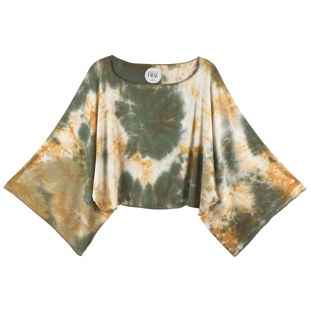 Paisley Tie Dye Pullover Top - Octillo