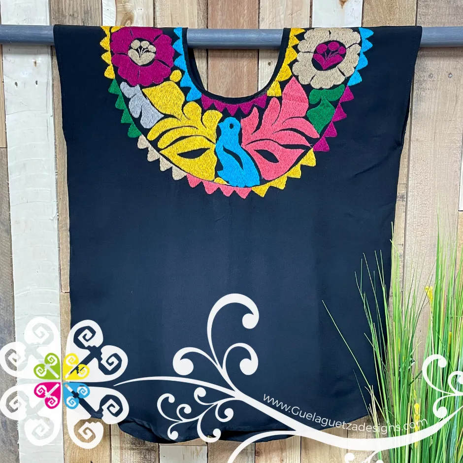 Pajaros Embroider Top - Blusa Sencilla
