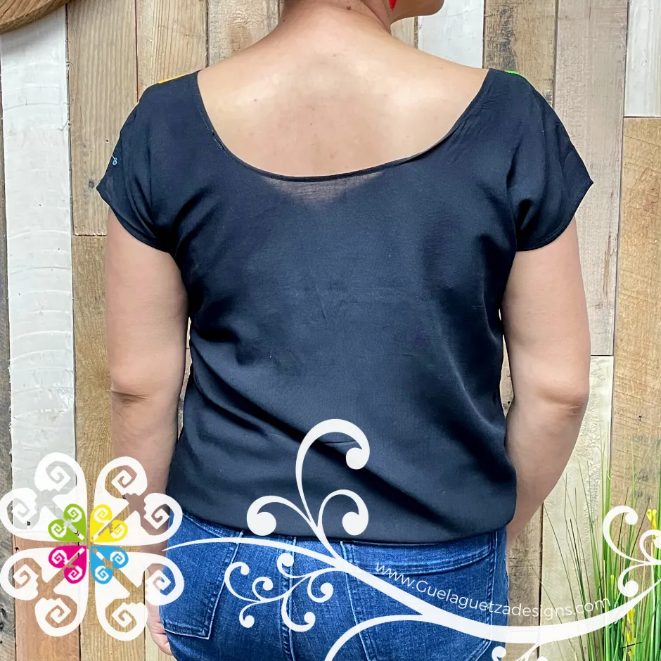 Pajaros Embroider Top - Blusa Sencilla