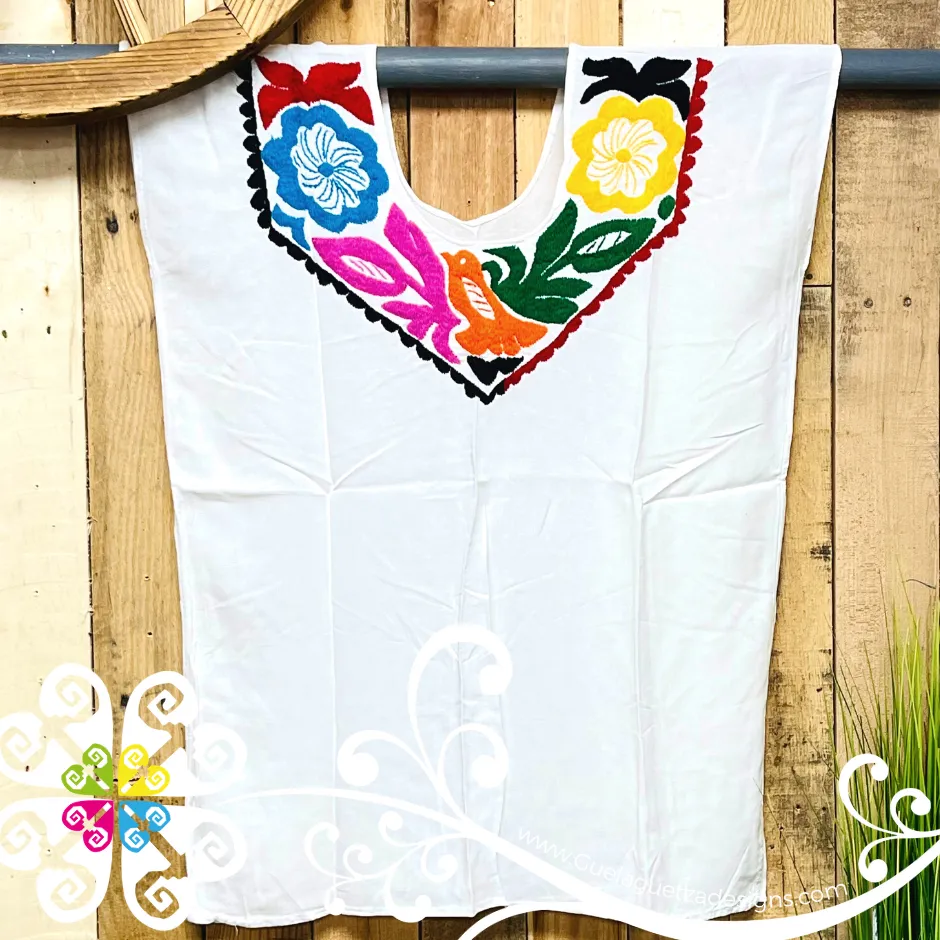 Pajaros Embroider Top - Blusa Sencilla