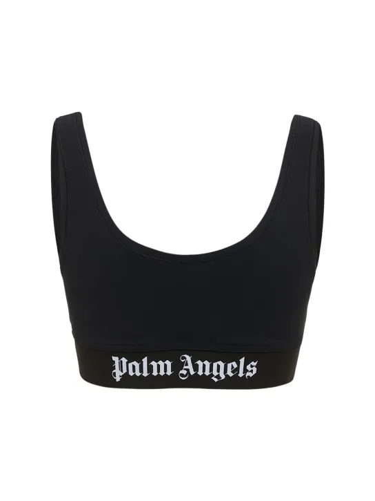 Palm Angels   Classic logo jersey bra top 