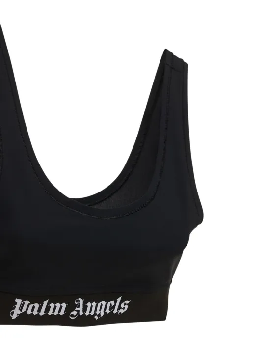 Palm Angels   Classic logo jersey bra top 