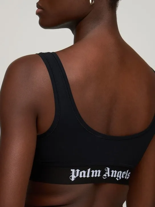 Palm Angels   Classic logo jersey bra top 