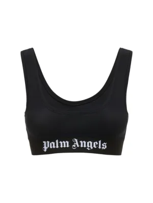 Palm Angels   Classic logo jersey bra top 